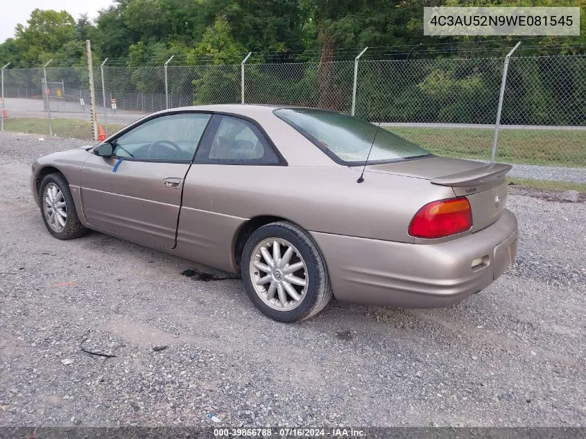 4C3AU52N9WE081545 1998 Chrysler Sebring Lxi