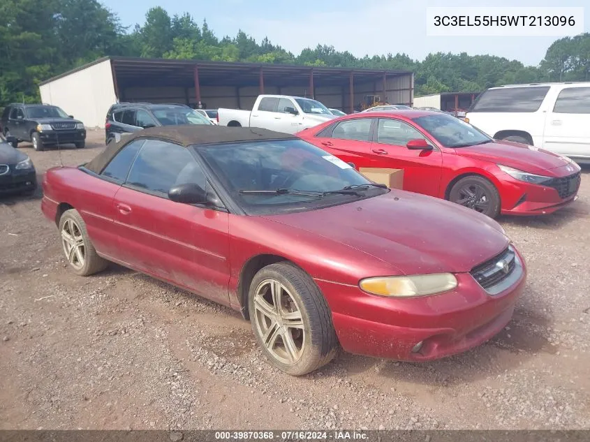 3C3EL55H5WT213096 1998 Chrysler Sebring Jxi