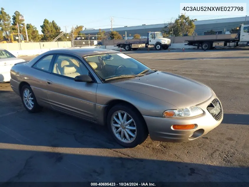 1998 Chrysler Sebring Lxi VIN: 4C3AU52NXWE027798 Lot: 40695423