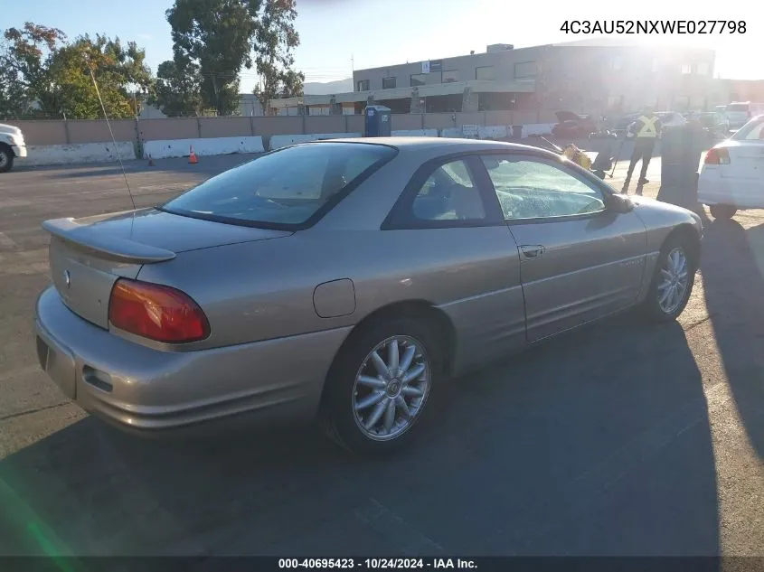 1998 Chrysler Sebring Lxi VIN: 4C3AU52NXWE027798 Lot: 40695423