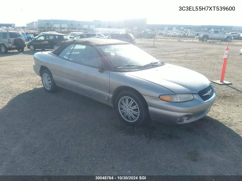 1999 Chrysler Sebring Jxi VIN: 3C3EL55H7XT539600 Lot: 30048764