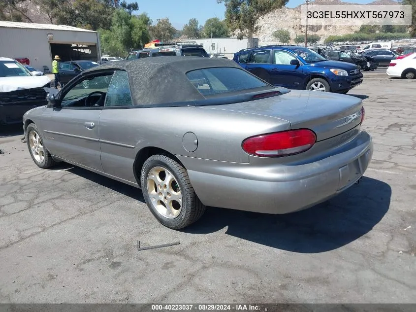 3C3EL55HXXT567973 1999 Chrysler Sebring Jxi