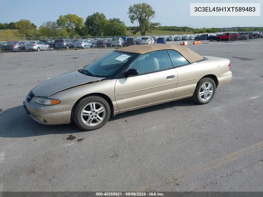 1999 Chrysler Sebring Jx VIN: 3C3EL45H1XT589483 Lot: 40255921