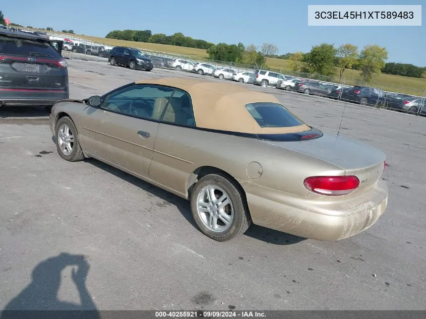 1999 Chrysler Sebring Jx VIN: 3C3EL45H1XT589483 Lot: 40255921