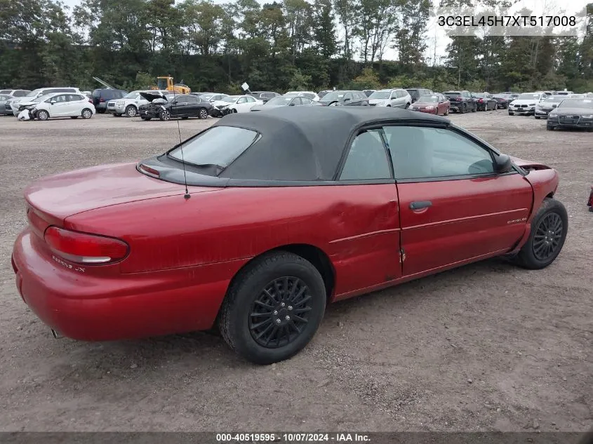 1999 Chrysler Sebring Jx VIN: 3C3EL45H7XT517008 Lot: 40519595