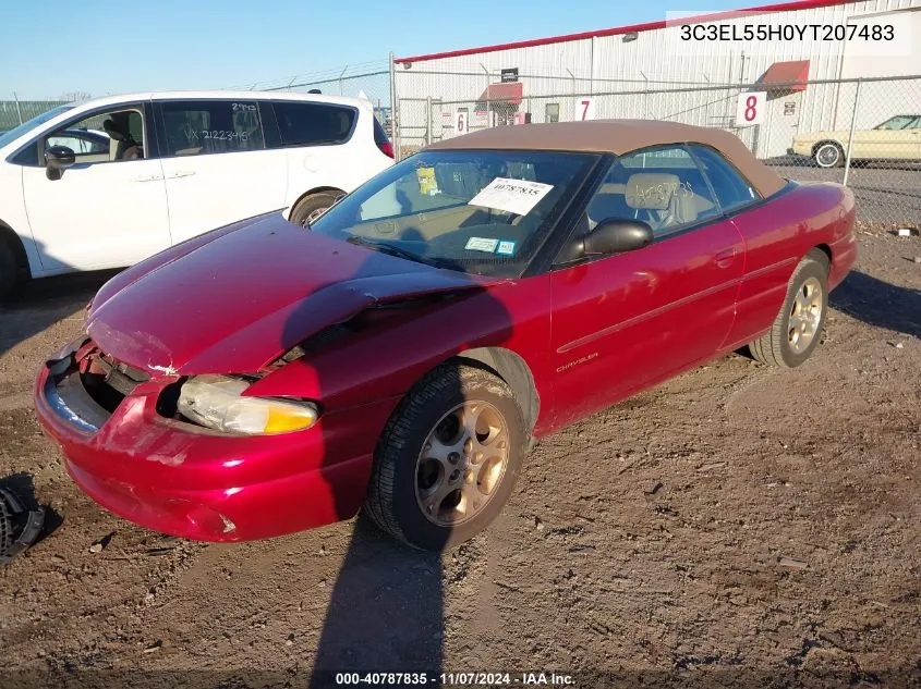 2000 Chrysler Sebring Jxi VIN: 3C3EL55H0YT207483 Lot: 40787835