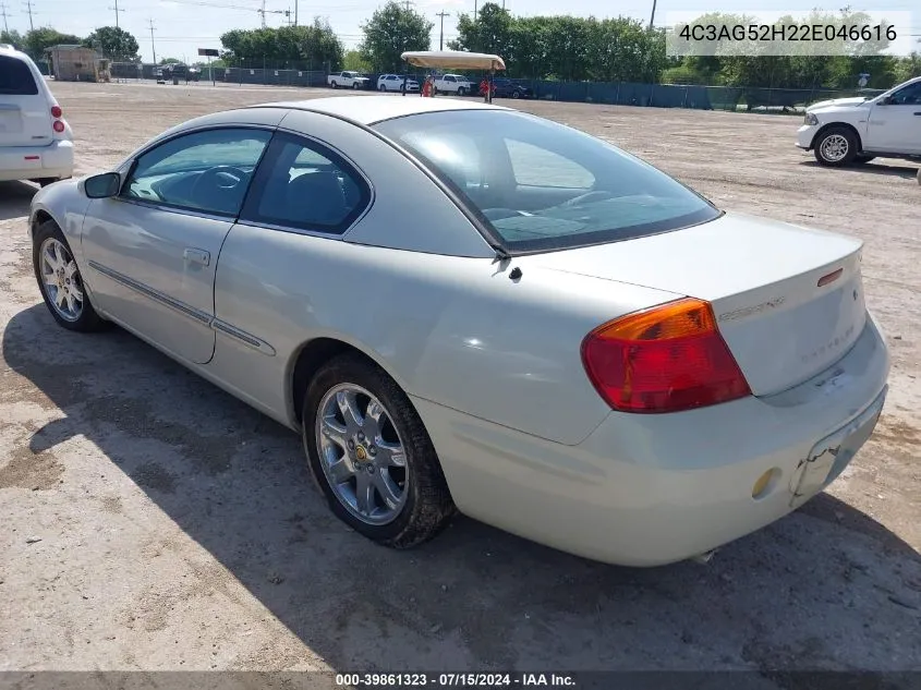 2002 Chrysler Sebring Lxi VIN: 4C3AG52H22E046616 Lot: 39861323