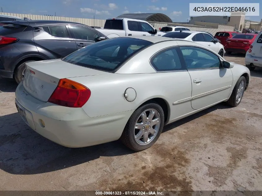 2002 Chrysler Sebring Lxi VIN: 4C3AG52H22E046616 Lot: 39861323