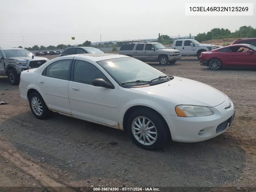 2002 Chrysler Sebring VIN: 1C3EL46R32N125269 Lot: 40618817