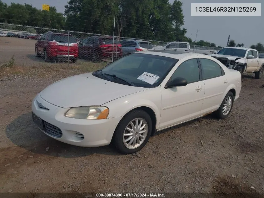 2002 Chrysler Sebring VIN: 1C3EL46R32N125269 Lot: 40618817