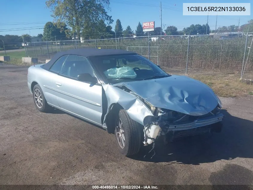 2002 Chrysler Sebring Limited VIN: 1C3EL65R22N133036 Lot: 40495014