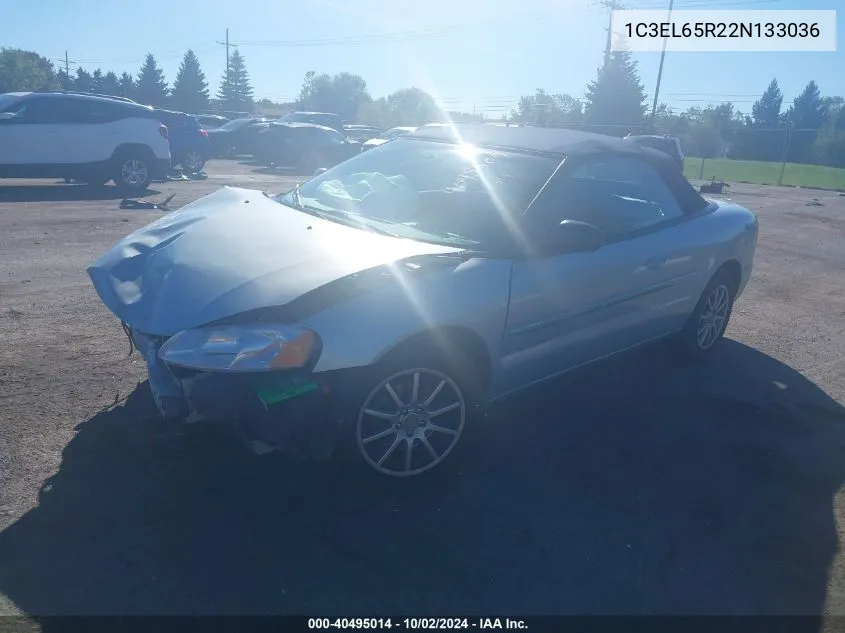 2002 Chrysler Sebring Limited VIN: 1C3EL65R22N133036 Lot: 40495014