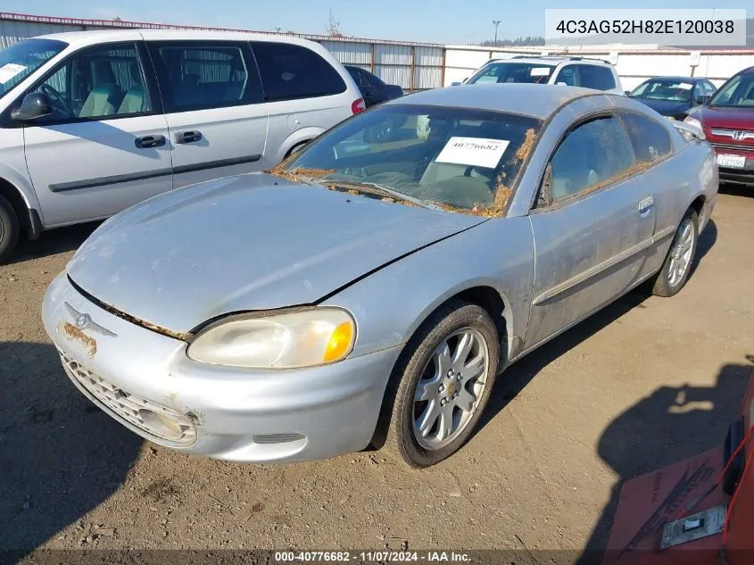 2002 Chrysler Sebring Lxi VIN: 4C3AG52H82E120038 Lot: 40776682