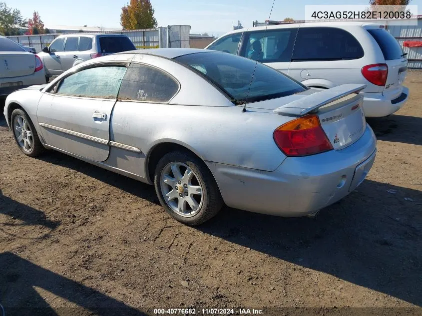 2002 Chrysler Sebring Lxi VIN: 4C3AG52H82E120038 Lot: 40776682