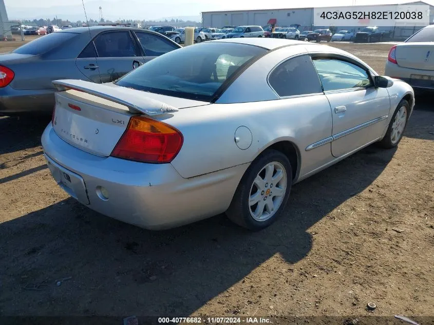 2002 Chrysler Sebring Lxi VIN: 4C3AG52H82E120038 Lot: 40776682