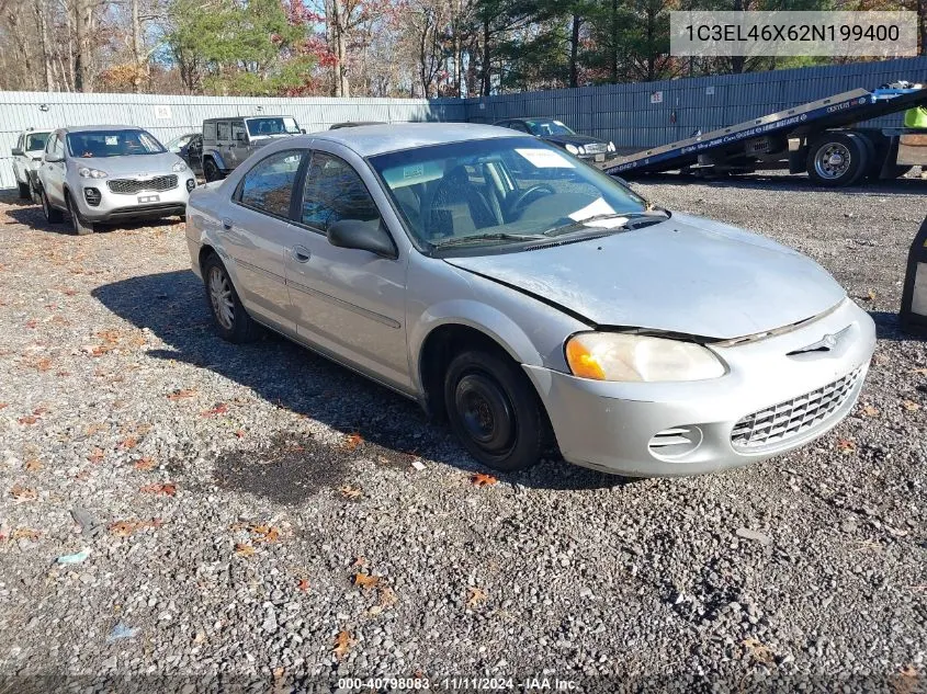 2002 Chrysler Sebring Lx/Lx Plus VIN: 1C3EL46X62N199400 Lot: 40798083