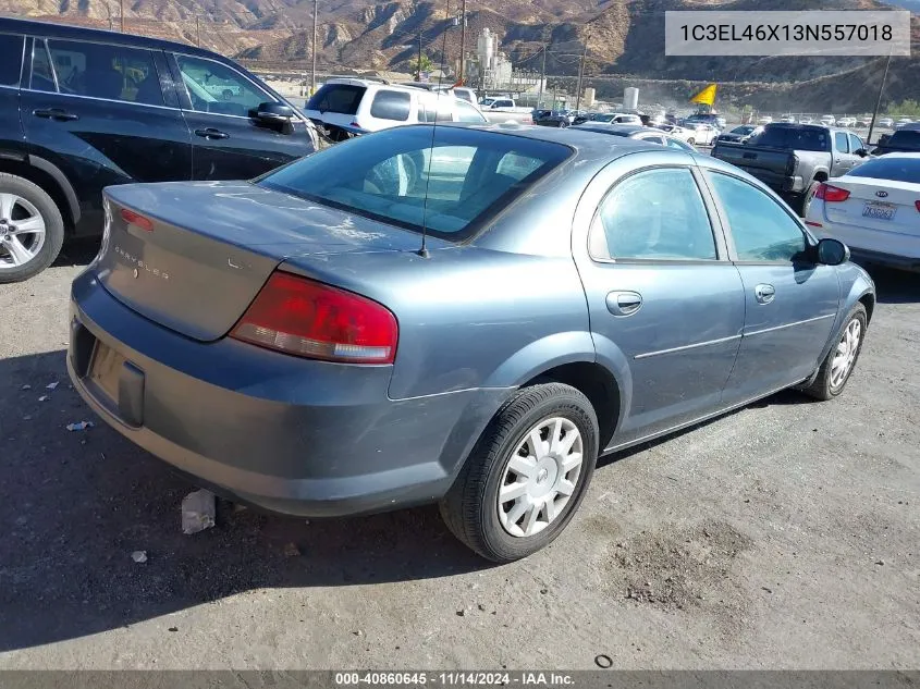 2003 Chrysler Sebring Lx VIN: 1C3EL46X13N557018 Lot: 40860645