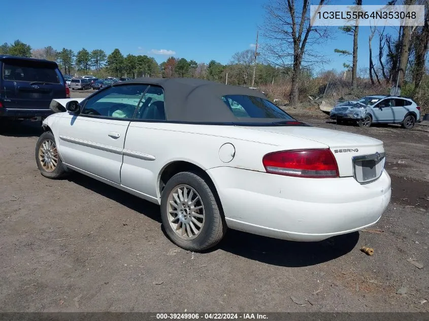 2004 Chrysler Sebring Lxi VIN: 1C3EL55R64N353048 Lot: 39249906