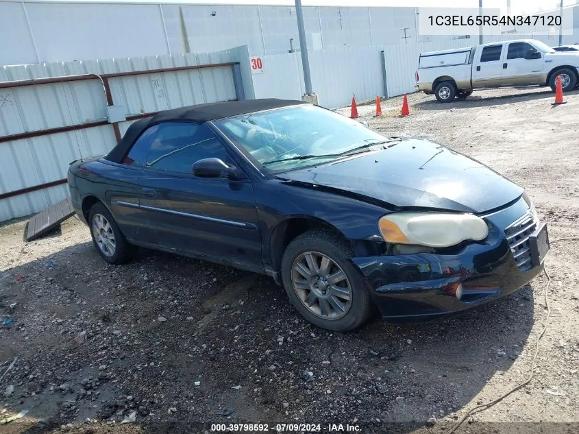 2004 Chrysler Sebring Limited VIN: 1C3EL65R54N347120 Lot: 39798592