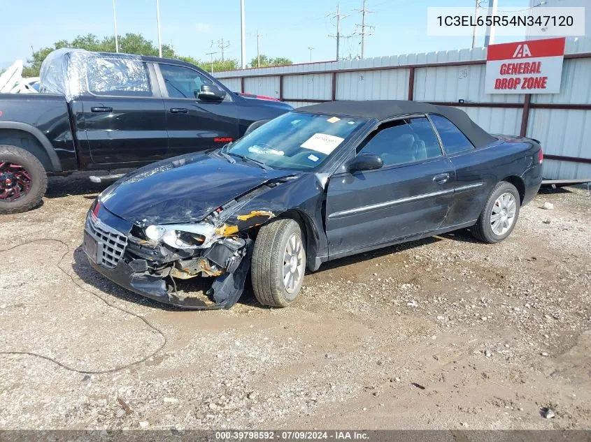 2004 Chrysler Sebring Limited VIN: 1C3EL65R54N347120 Lot: 39798592