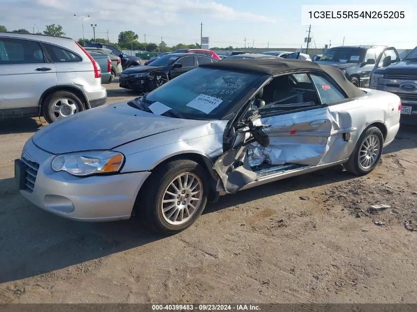 2004 Chrysler Sebring Lxi VIN: 1C3EL55R54N265205 Lot: 40399483