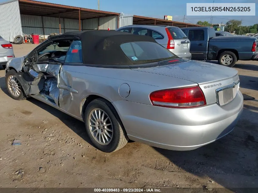 2004 Chrysler Sebring Lxi VIN: 1C3EL55R54N265205 Lot: 40399483