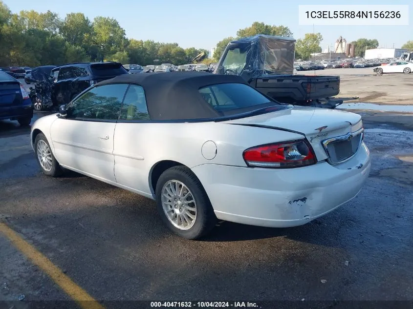 2004 Chrysler Sebring Lxi VIN: 1C3EL55R84N156236 Lot: 40471632