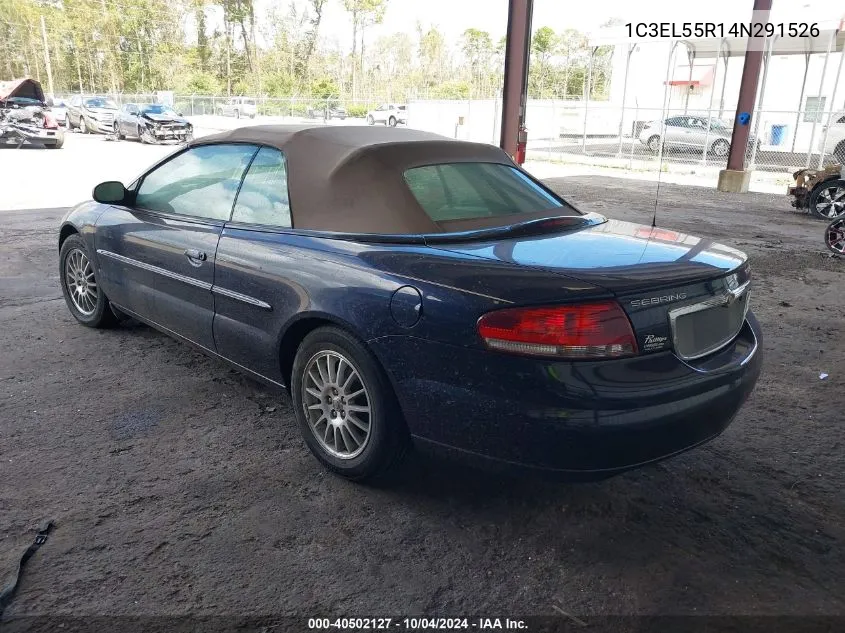 2004 Chrysler Sebring Lxi VIN: 1C3EL55R14N291526 Lot: 40502127