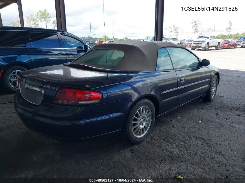 2004 Chrysler Sebring Lxi VIN: 1C3EL55R14N291526 Lot: 40502127