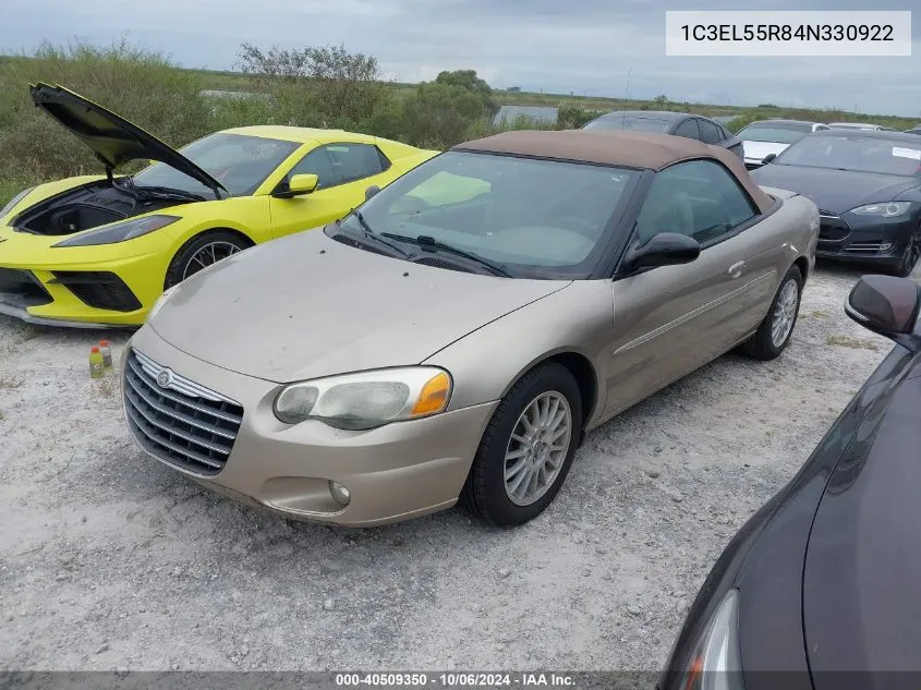 2004 Chrysler Sebring Lxi VIN: 1C3EL55R84N330922 Lot: 40509350