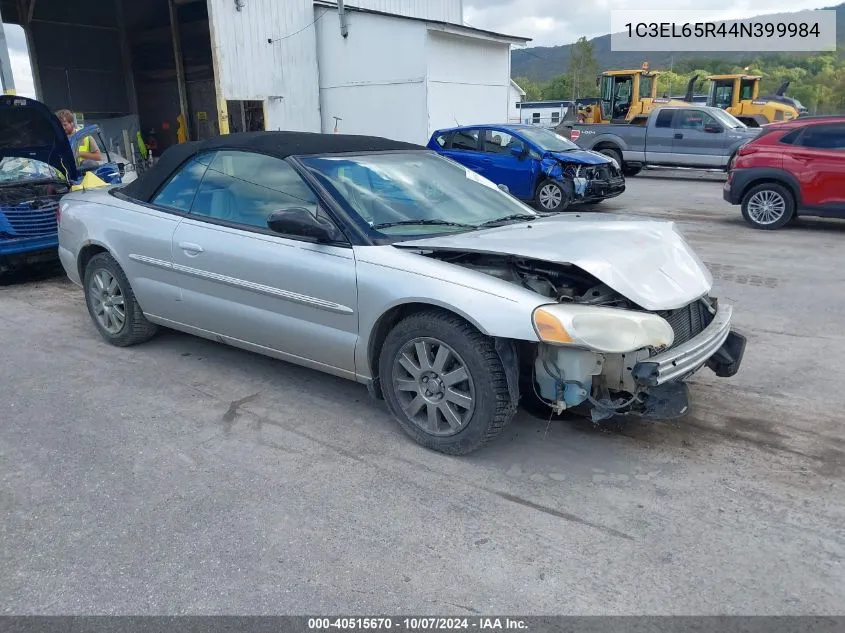 2004 Chrysler Sebring Limited VIN: 1C3EL65R44N399984 Lot: 40515670