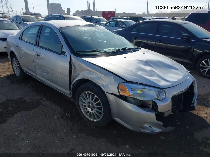 2004 Chrysler Sebring Lxi VIN: 1C3EL56R34N212257 Lot: 40701009