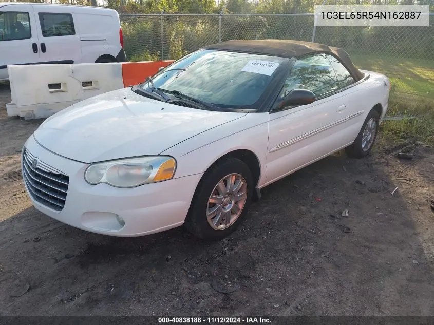 2004 Chrysler Sebring Limited VIN: 1C3EL65R54N162887 Lot: 40838188