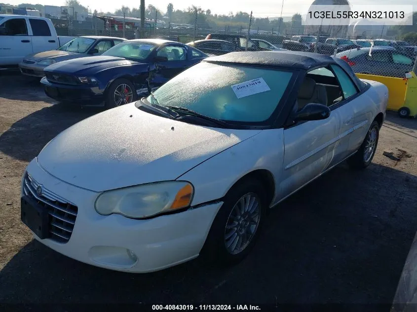 2004 Chrysler Sebring Lxi VIN: 1C3EL55R34N321013 Lot: 40843019