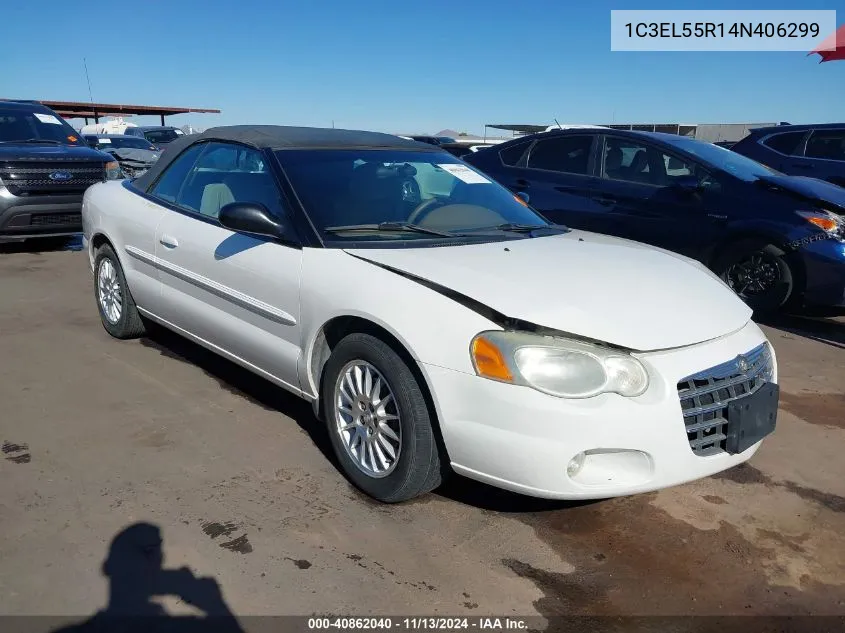 2004 Chrysler Sebring Lxi VIN: 1C3EL55R14N406299 Lot: 40862040