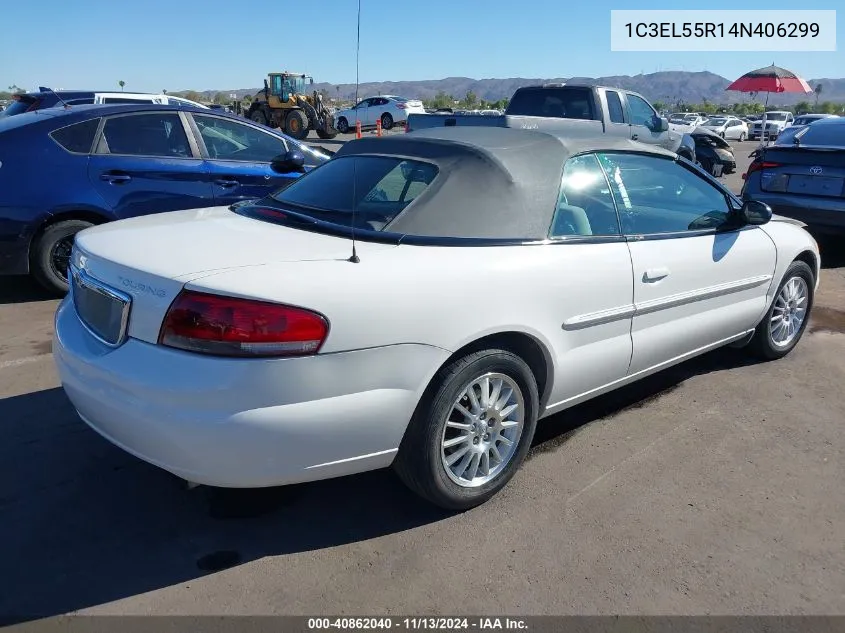 2004 Chrysler Sebring Lxi VIN: 1C3EL55R14N406299 Lot: 40862040