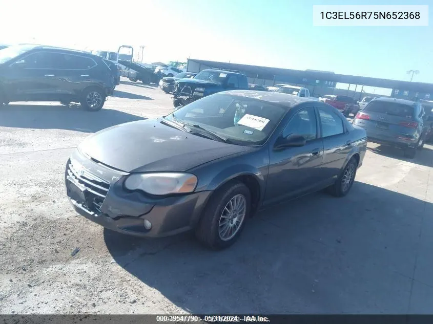 2005 Chrysler Sebring Touring VIN: 1C3EL56R75N652368 Lot: 39547790