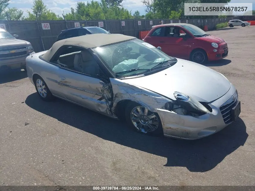 2005 Chrysler Sebring Limited VIN: 1C3EL65R85N678257 Lot: 39739784