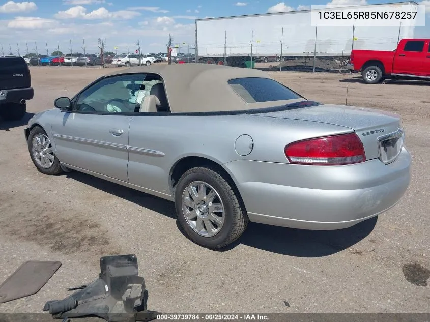 1C3EL65R85N678257 2005 Chrysler Sebring Limited