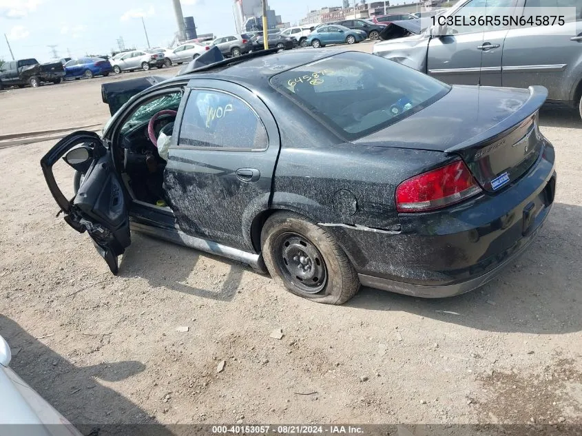 2005 Chrysler Sebring Special VIN: 1C3EL36R55N645875 Lot: 40153057