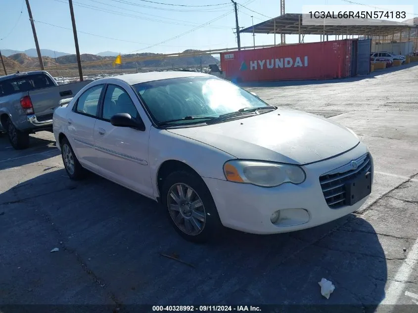 2005 Chrysler Sebring Limited VIN: 1C3AL66R45N574183 Lot: 40328992