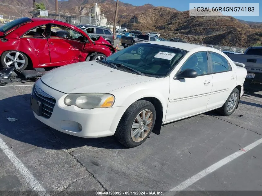 2005 Chrysler Sebring Limited VIN: 1C3AL66R45N574183 Lot: 40328992