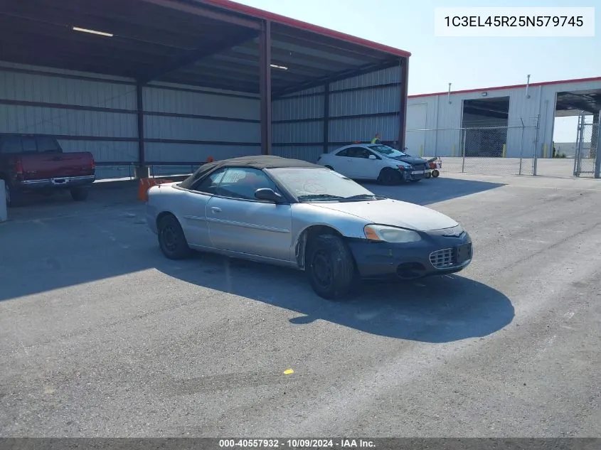 2005 Chrysler Sebring VIN: 1C3EL45R25N579745 Lot: 40557932