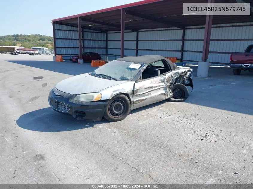 2005 Chrysler Sebring VIN: 1C3EL45R25N579745 Lot: 40557932