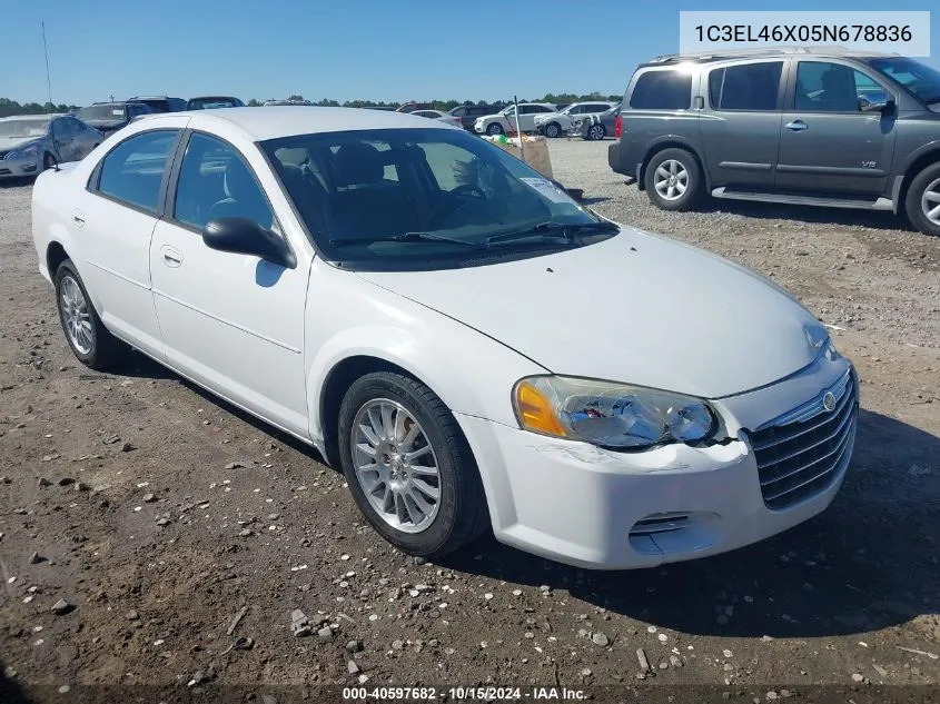 2005 Chrysler Sebring VIN: 1C3EL46X05N678836 Lot: 40597682