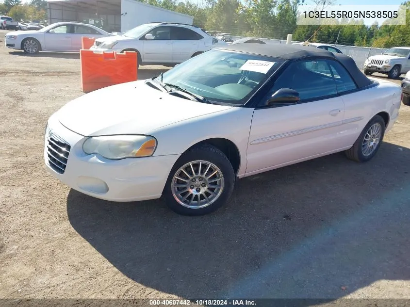 2005 Chrysler Sebring Touring VIN: 1C3EL55R05N538505 Lot: 40607442