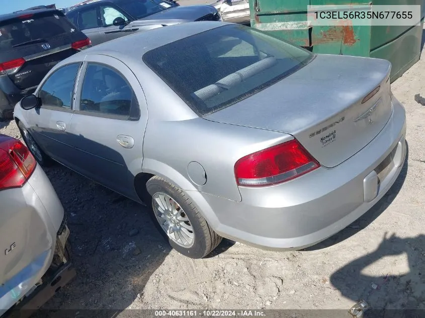 2005 Chrysler Sebring Touring VIN: 1C3EL56R35N677655 Lot: 40631161