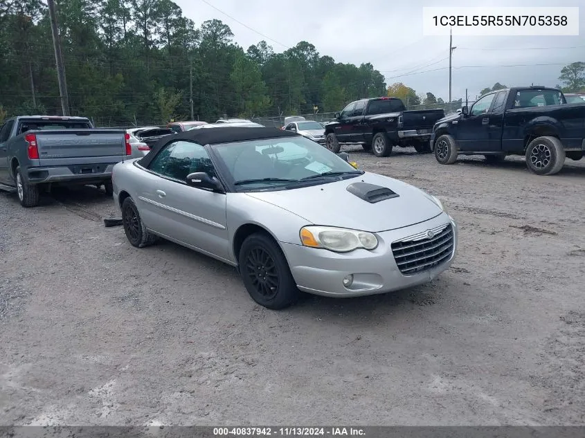 2005 Chrysler Sebring Touring VIN: 1C3EL55R55N705358 Lot: 40837942