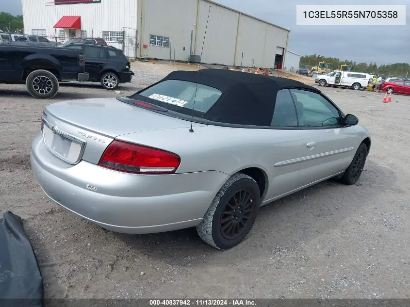 2005 Chrysler Sebring Touring VIN: 1C3EL55R55N705358 Lot: 40837942