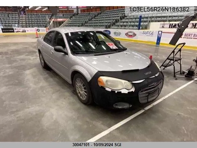 2006 Chrysler Sebring Touring VIN: 1C3EL56R26N186382 Lot: 30047101